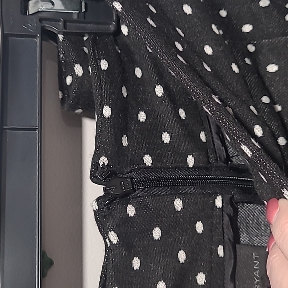 Lane Bryant sz 26 black white polka dot pencil skirt WSK27 - Picture 2 of 5